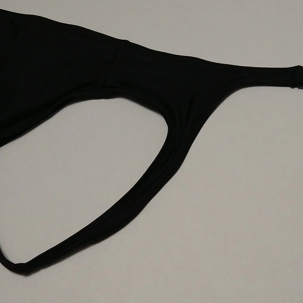 Aerie Deep Black Swim Suit Top Bralette Size XL